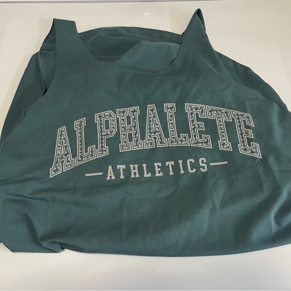 Alphalete Paisley Print Raw Cut Tank - Picture 9 of 9